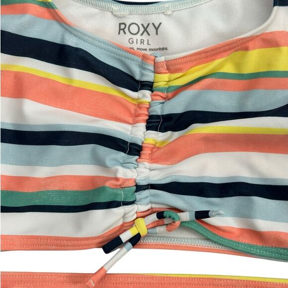 ROXY GIRLS STRIPED BIKINI 8 - Picture 4 of 8